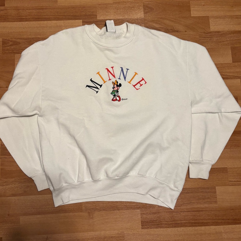 Vintage Disney Mickey Unlimited Minnie Embroidered Sweatshirt